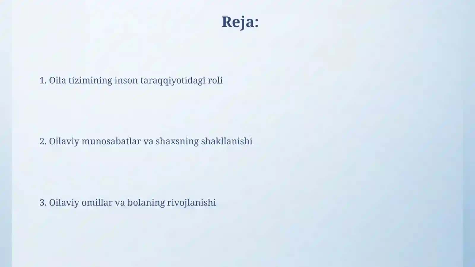 Inson taraqqiyotida oila tizimining òrni 2