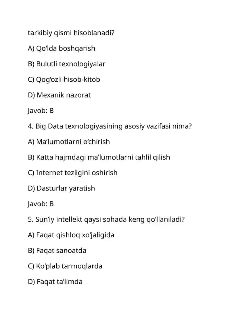 Raqamli texnologiyalar 2