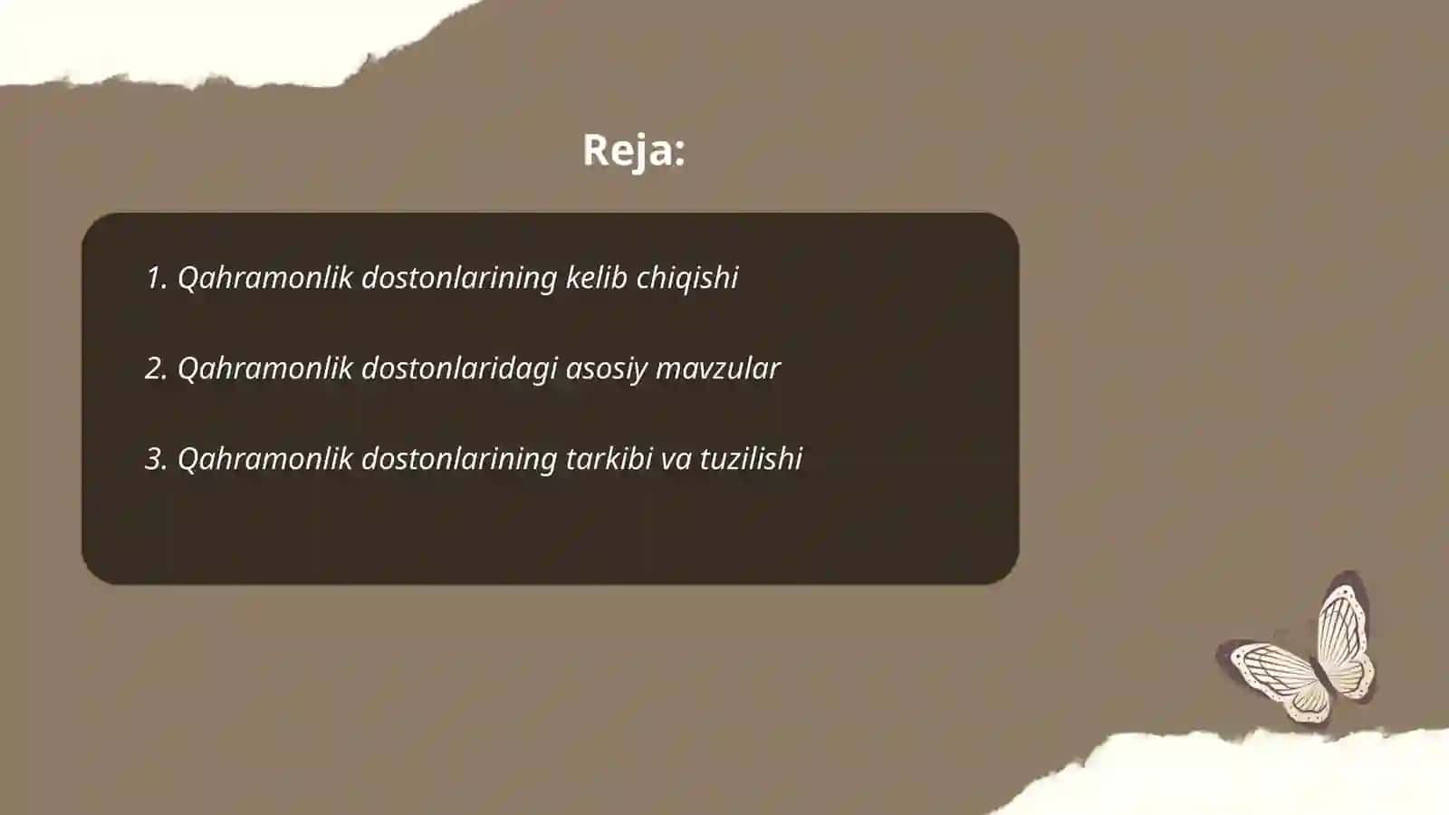 Qahramonlik dostonlari xususiyatlari 2
