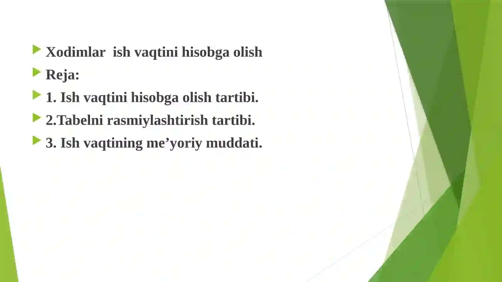 Xodimlar ish vaqtini hisobga olish 2