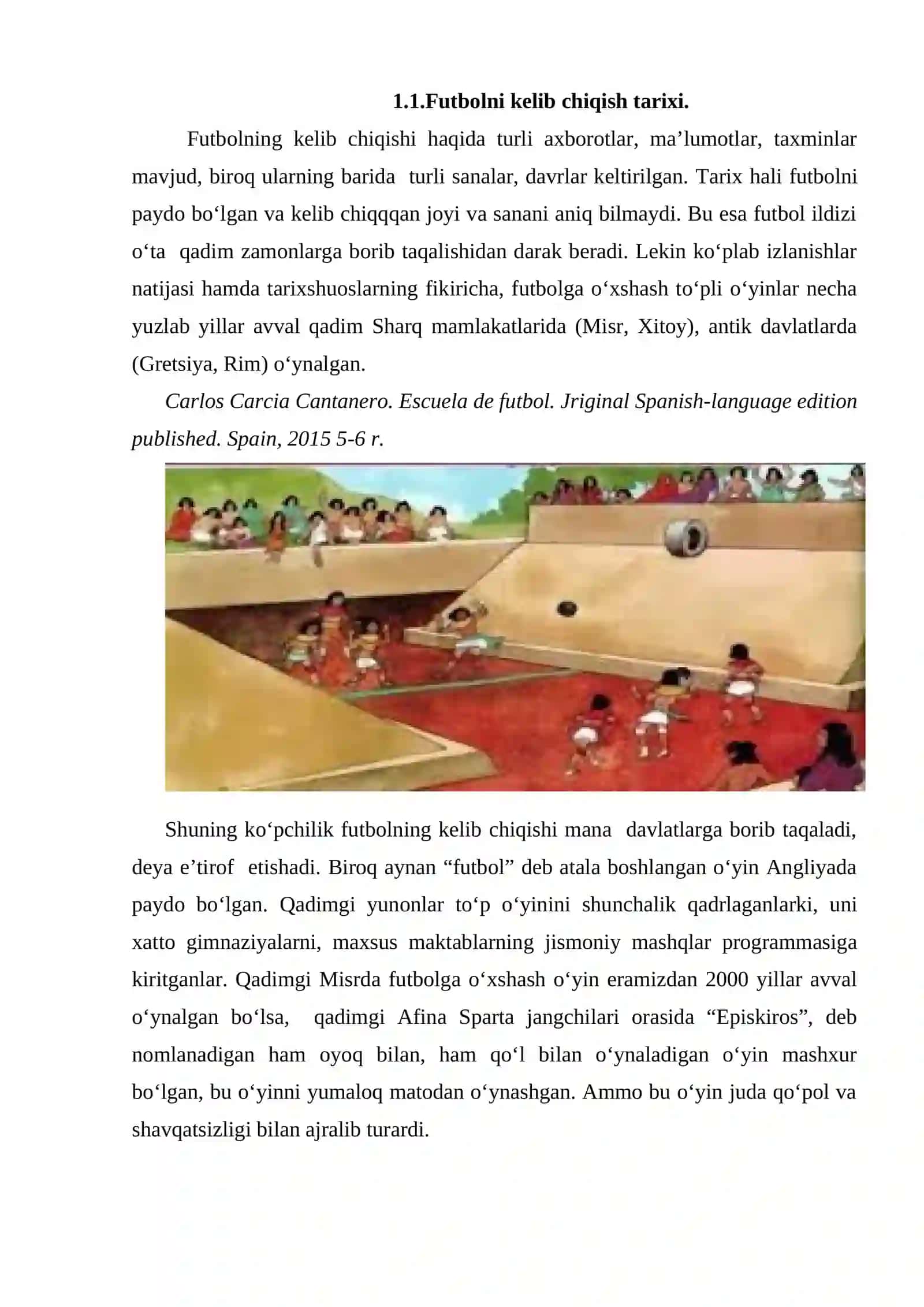 FUTBOL O’YININING KELIB CHIQISHI VA RIVOJLANISH TARIXI 2