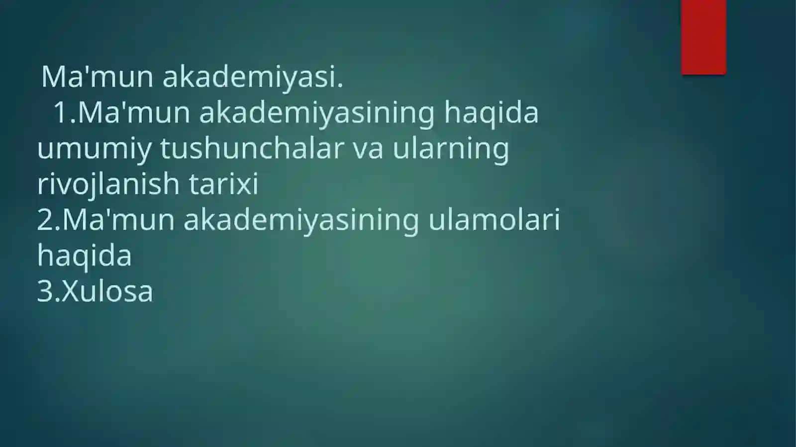 Ma'mun akademiyasi 2