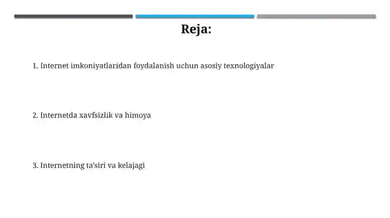 Internet imkoniyatlaridan samarali foydalanish texnologiyasi 2