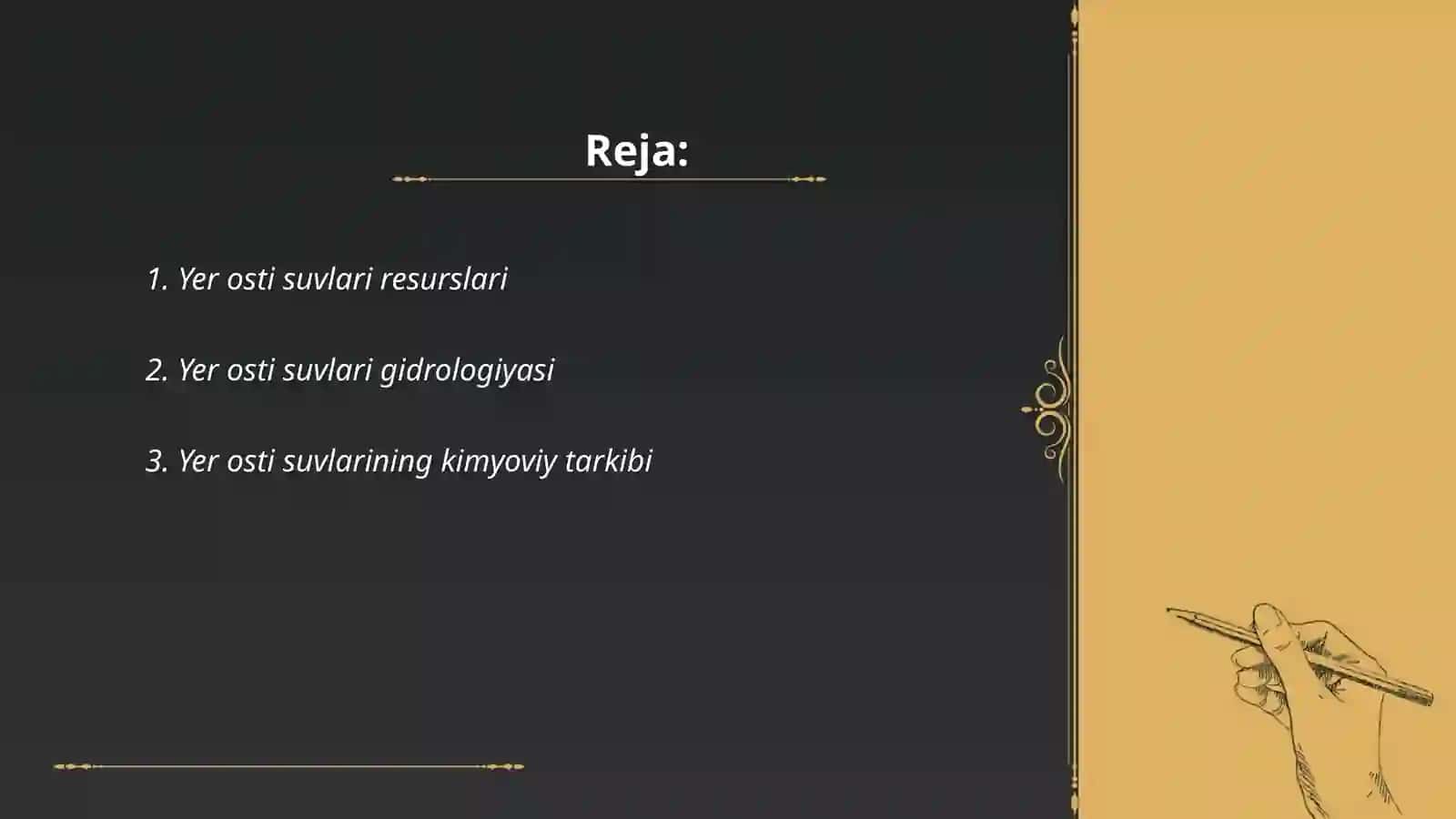 Yer osti suvlari 2