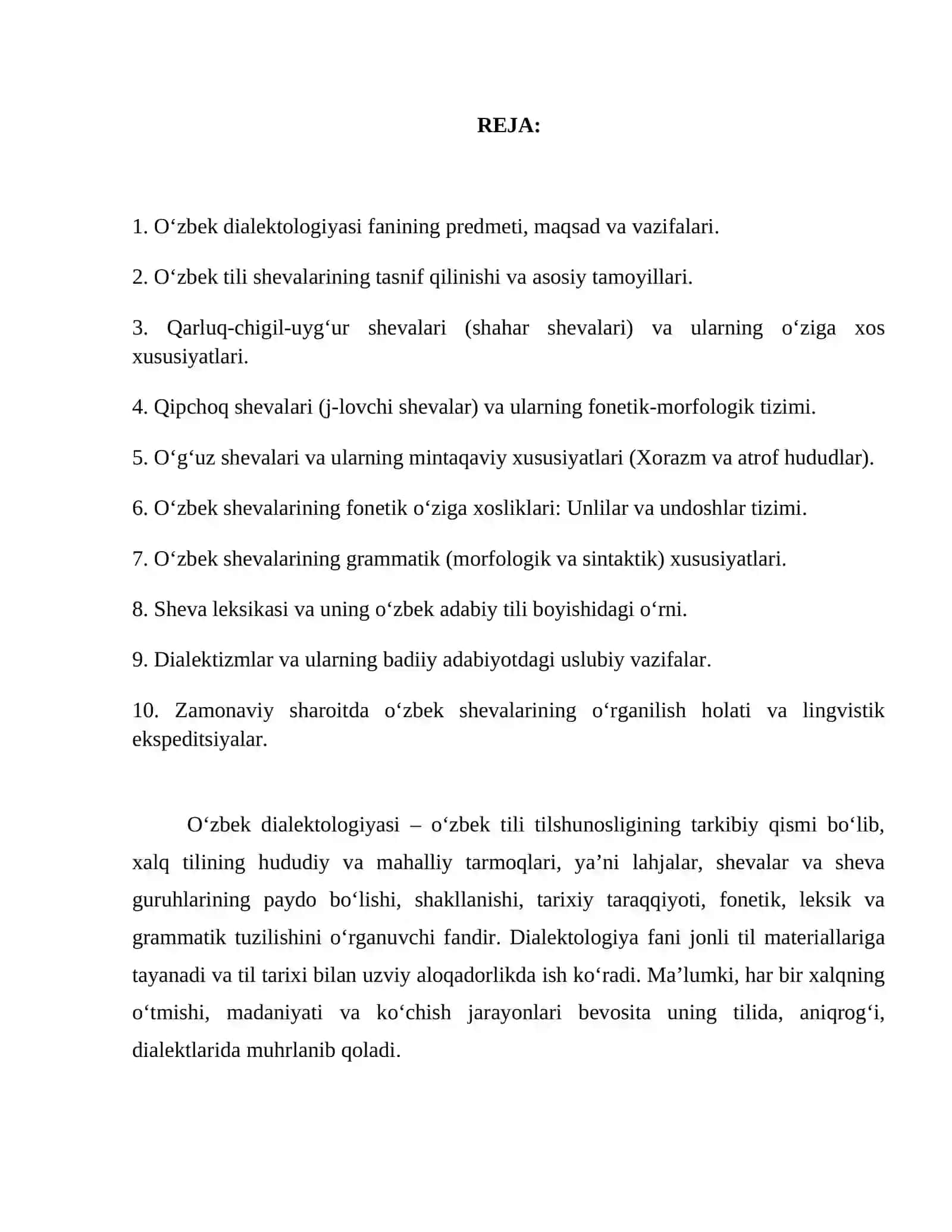 Oʻzbek tilining shevalari va dialektologiyasi 2