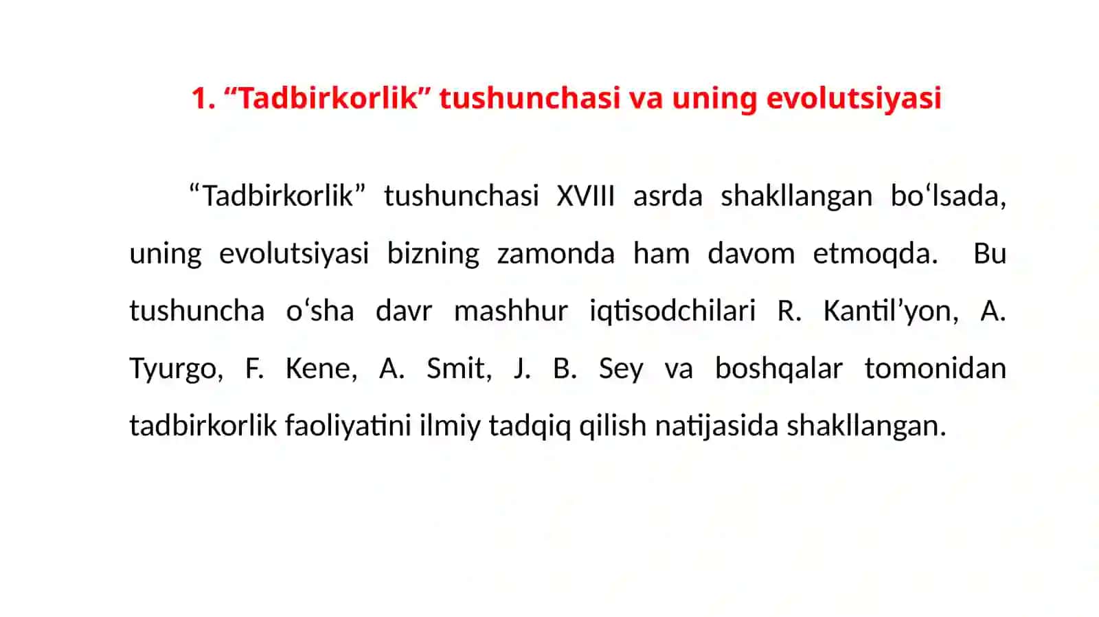 TADBIRKORLIKNING NAZARIY ASOSLARI 2