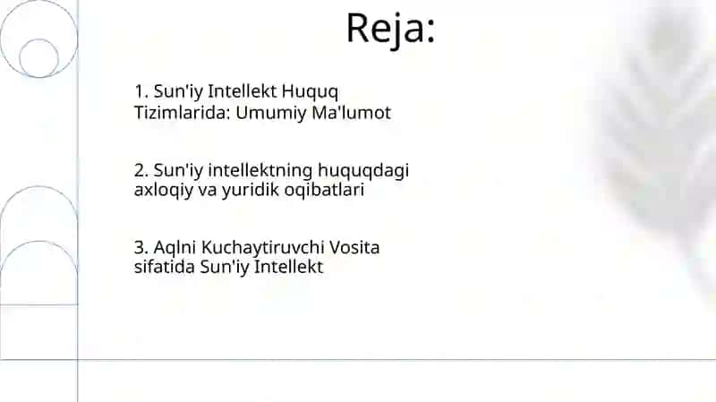 Sun'iy Intellekt va huquqiy tizimlarni Intellektual kengaytirish 2