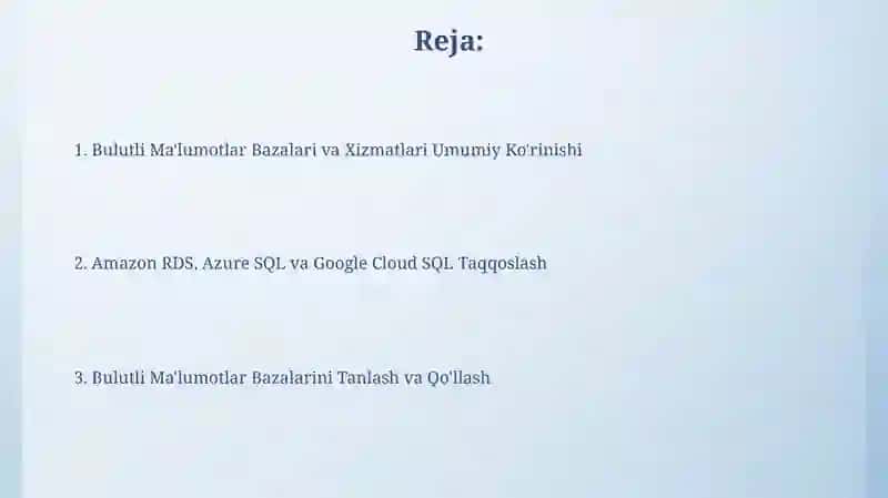 Azure SQL Batafsil 2