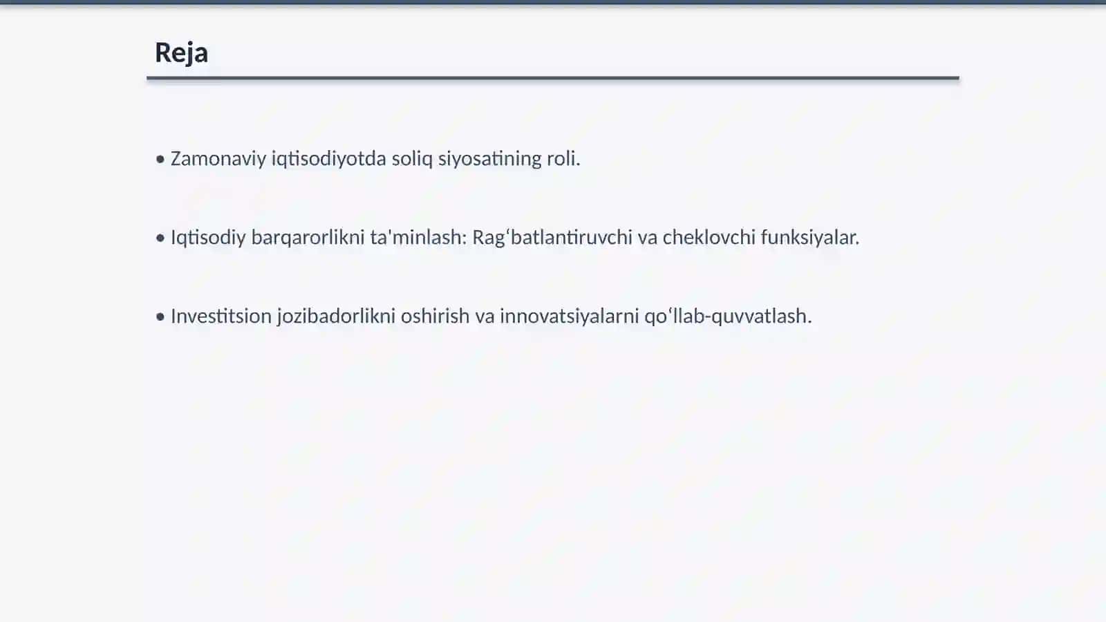 Zamonaviy iqtisodiyotda soliq siyosatining strategik vazifalari 2