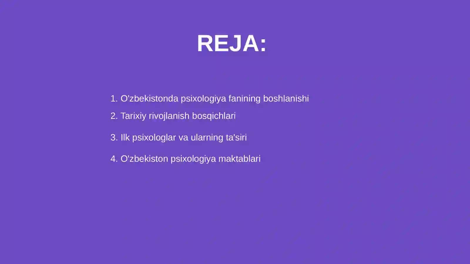 O'zbekistonda psixalogiya fanining rivojlanish tarixi 2
