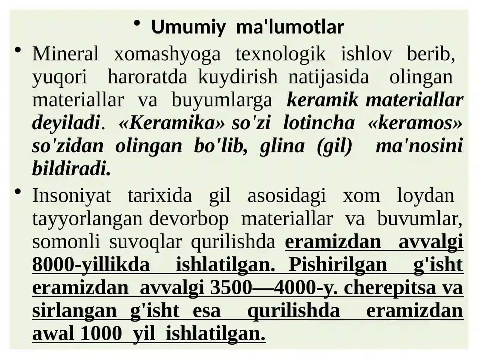 Noruda konlarida kavjoyda portlatilgan tog‘ jinslari sifatiga qo‘yiladigantalablarvakeramikasanoati 2