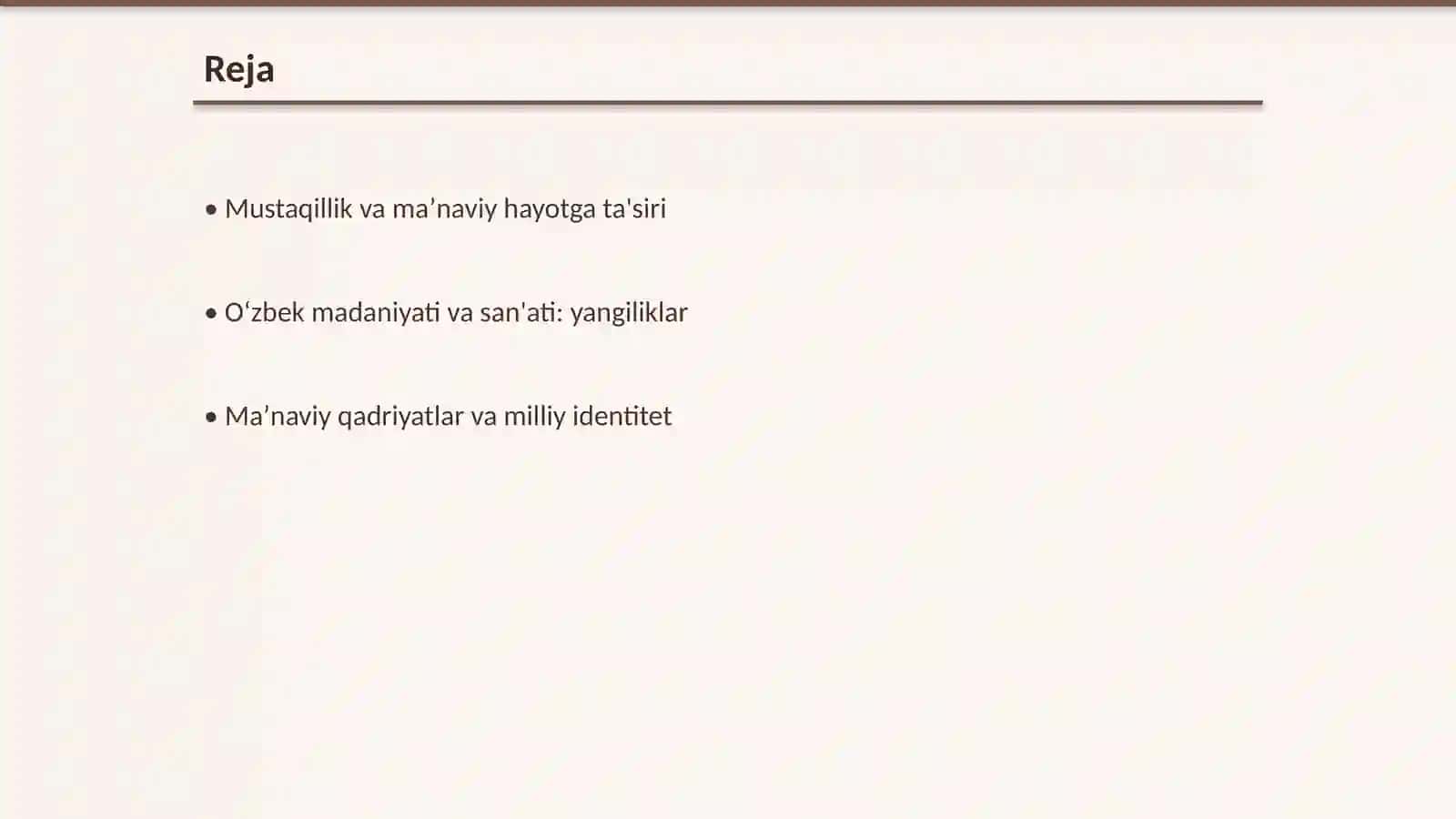 Oʻzbekistondagi maʼnaviy va madaniy hayot 2
