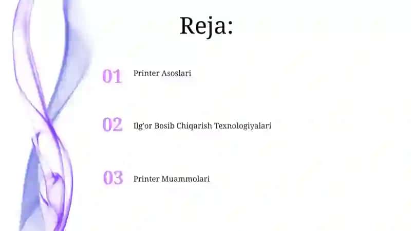 Printerlar bilan ishlash 2