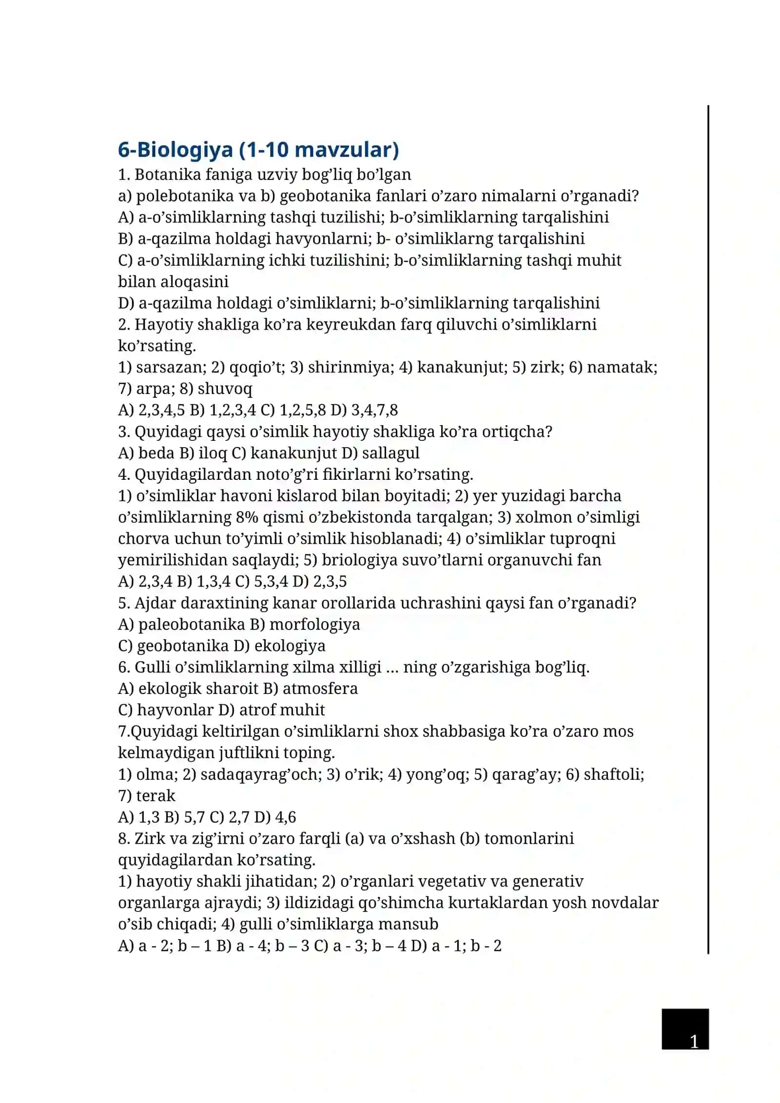 6-sinf botanika 2