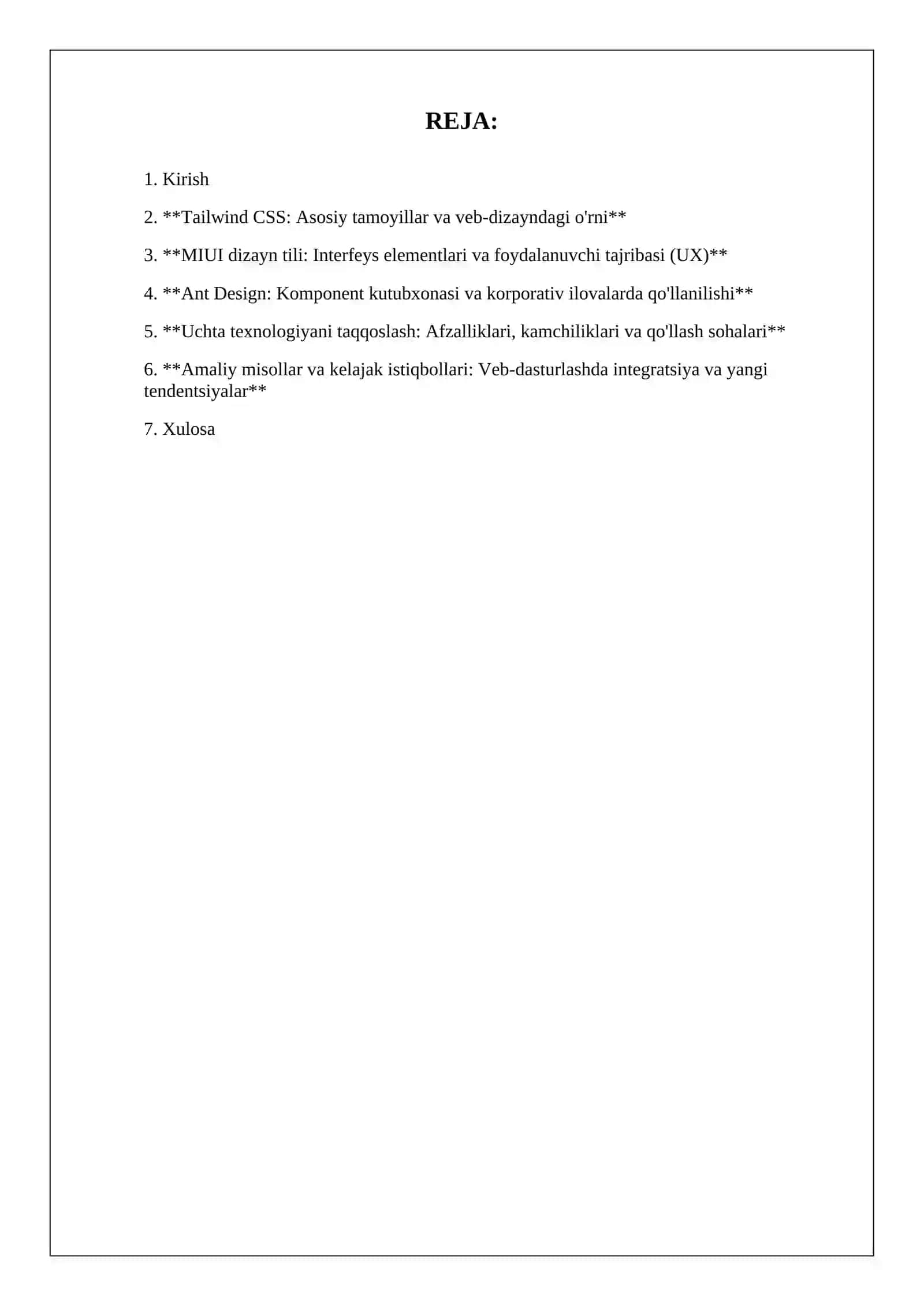 WEB DASTURLASH 2