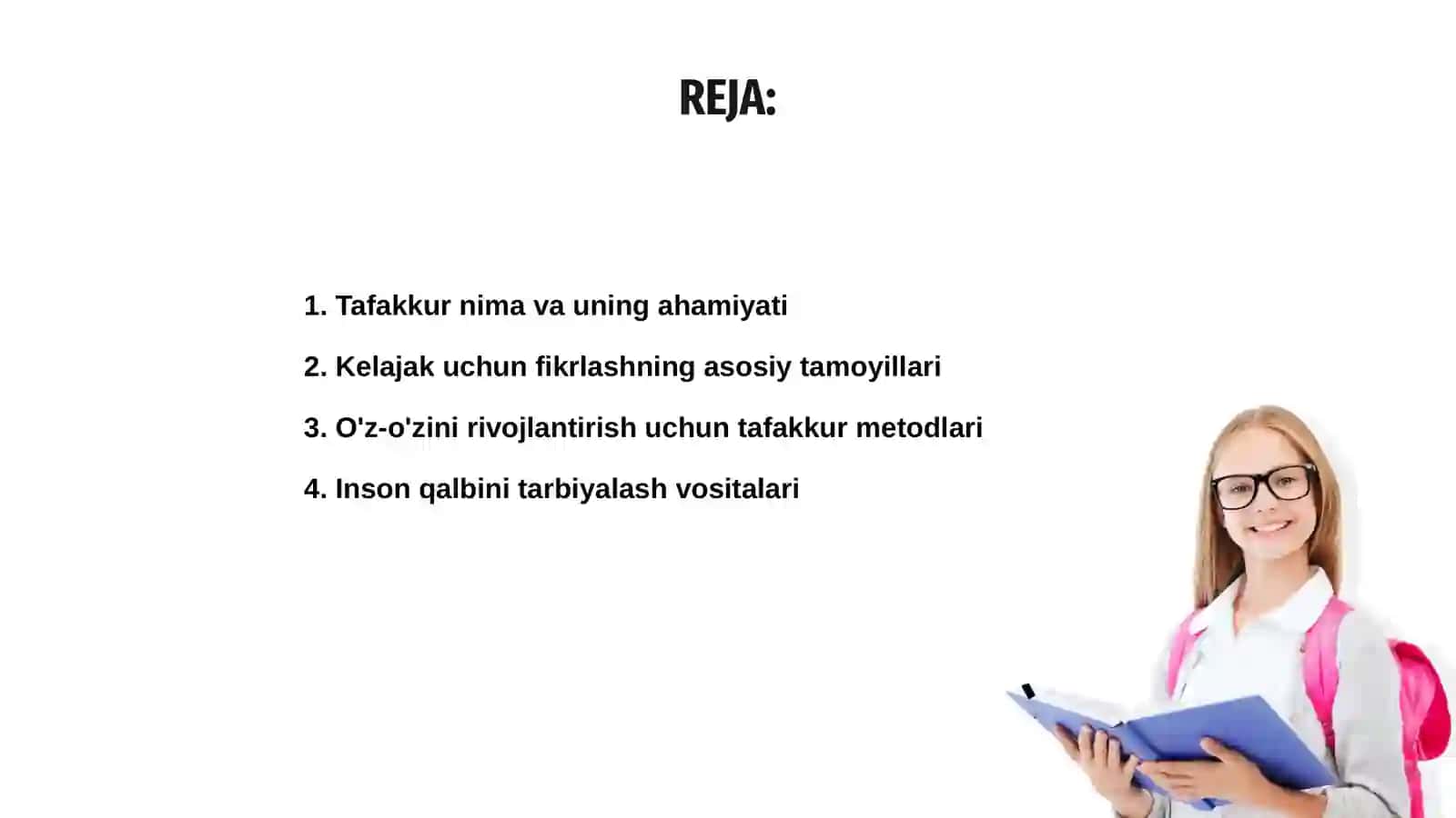 Tafakkur kelajakka yetaklovchi vosita 2