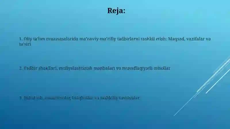 Oliy ta’lim muassasalarida tashkil etiladigan ma’naviy-ma’rifiy tadbirlar 2