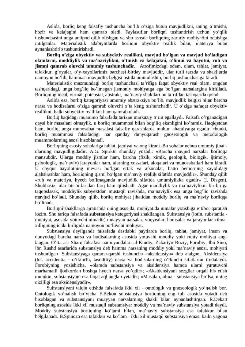 BORLIQ FALSAFASI (ONTOLOGIYa), FALSAFIY ANTROPOLOGIYa (INSON FALSAFASI) 2