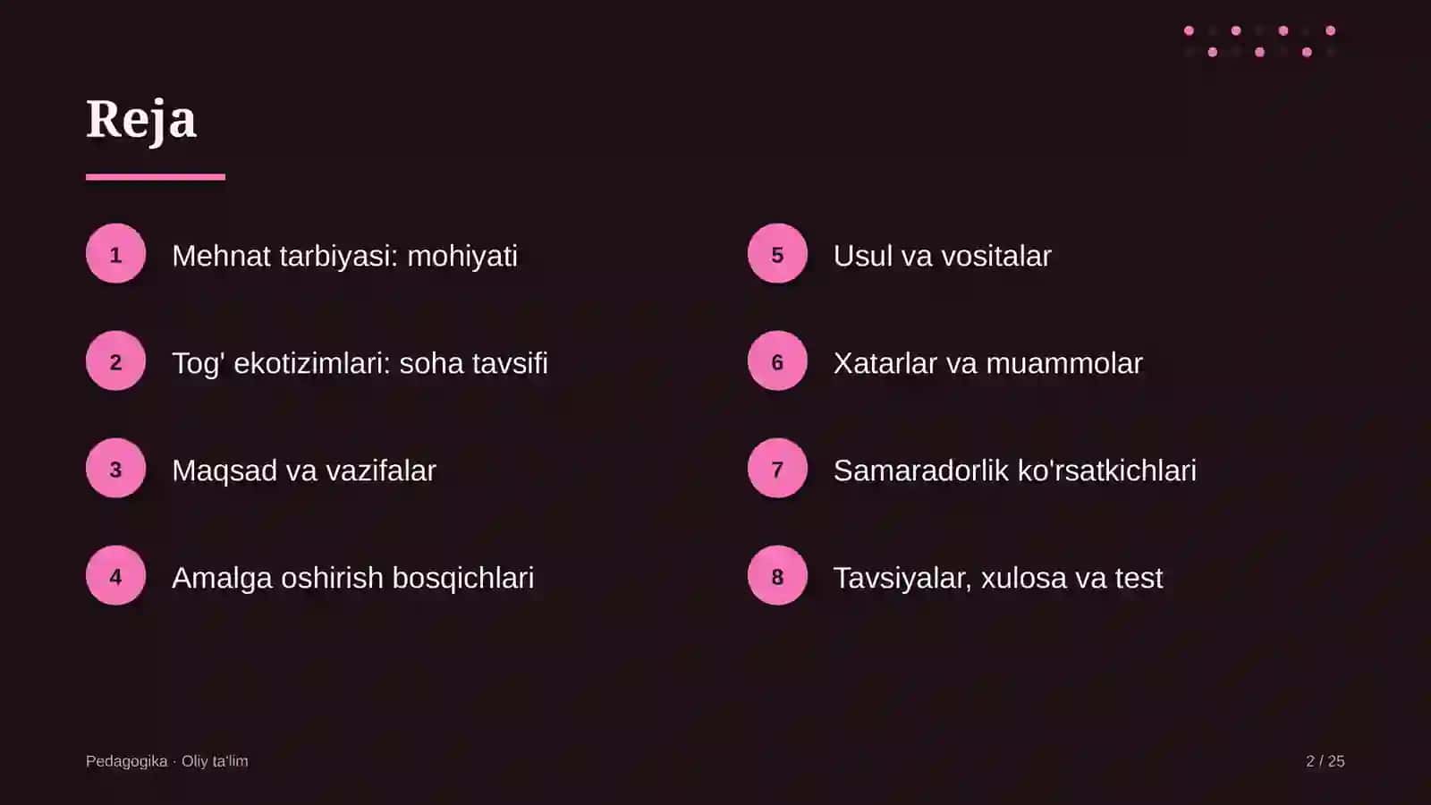 Tog' ekotizimlarida mehnat tarbiyasi 2