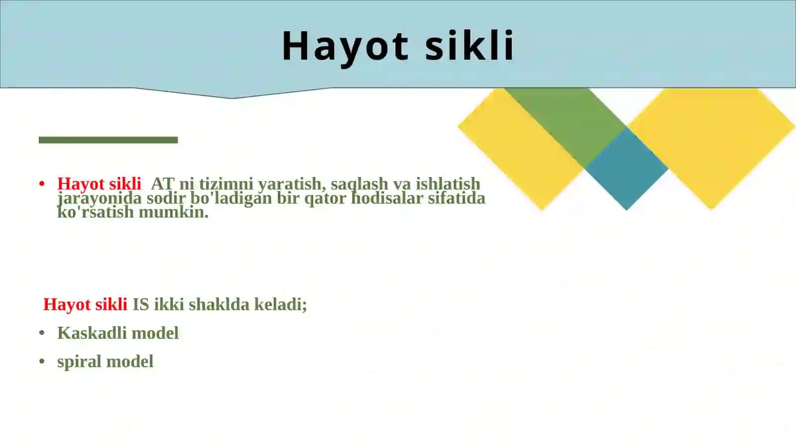 Hayot sikli 2