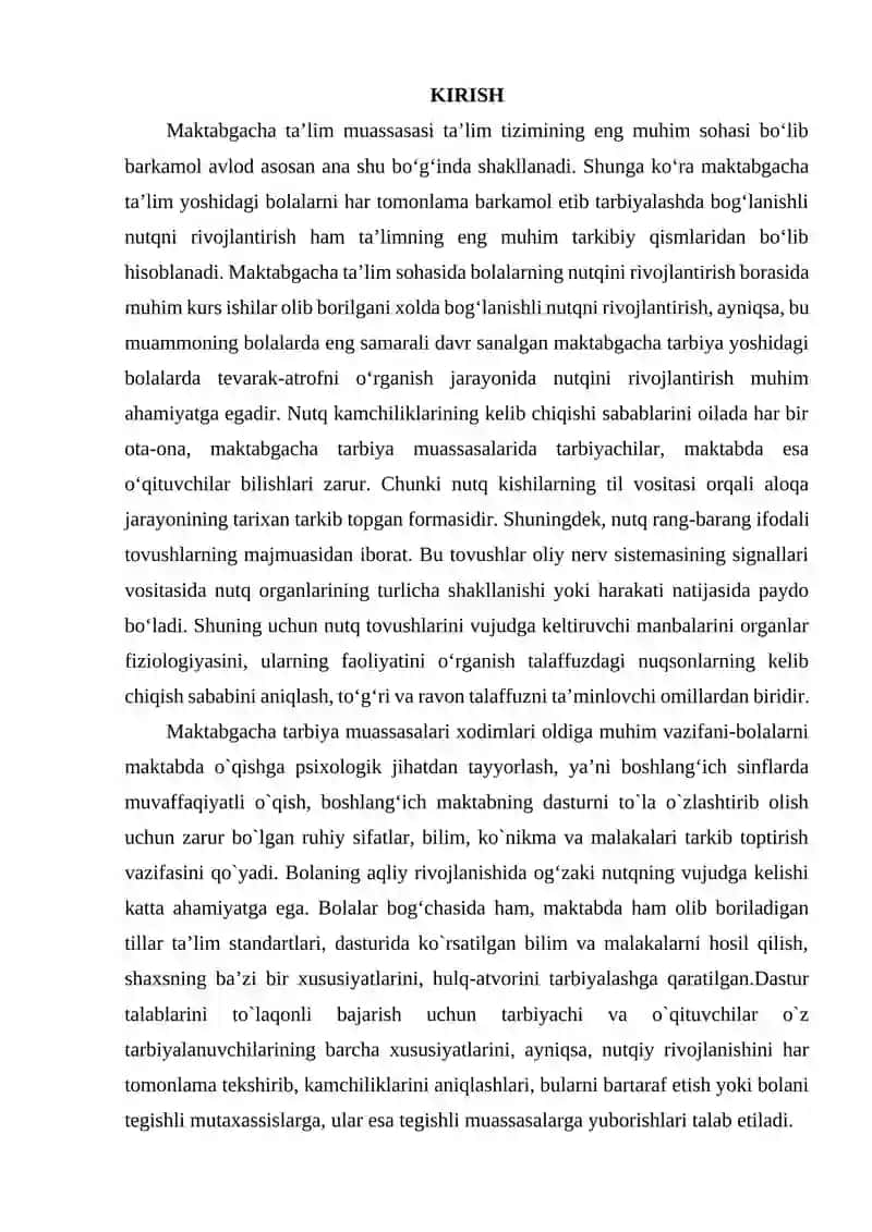 BOLALARNI TO‘G‘RI TALAFFUZGA O‘RGATISHNING ASOSIY VAZIFALARI 2