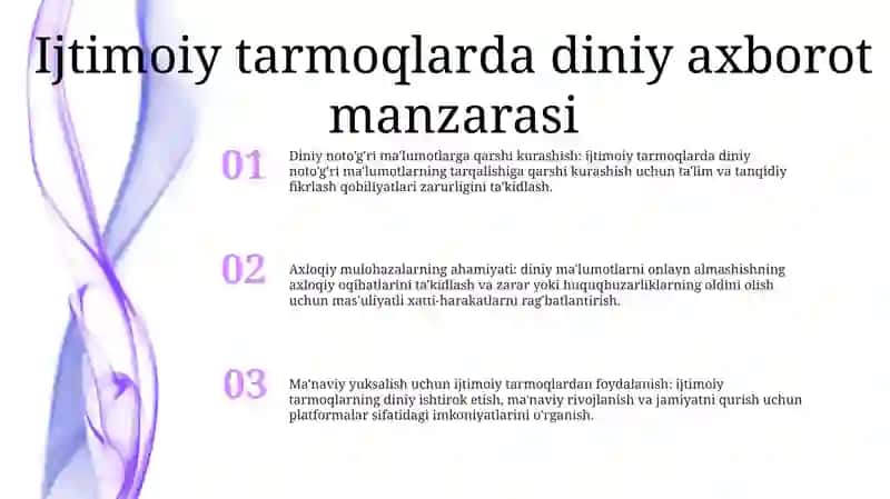 Diniy Axborot Iste'Moli Madaniyatini Tarbiyalash 2