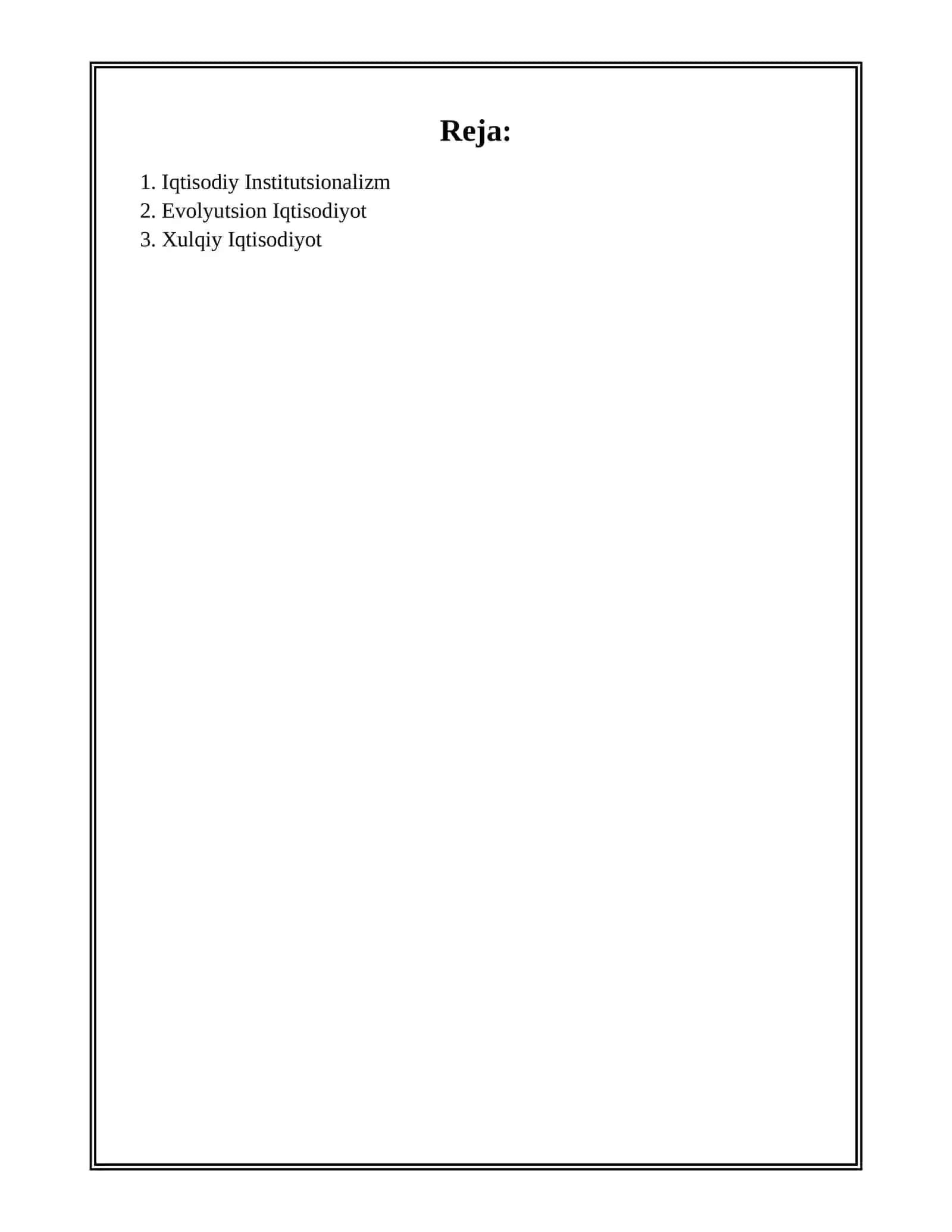 Iqtisodiy Institutsionalizm 2
