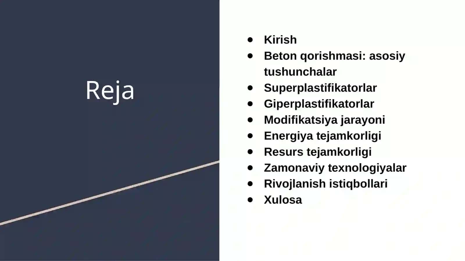 Beton qorishmalari super va giperplastifikatorlar bilan modefikatsiyalash istiqbollari energiya va resurs tejamkorligi 2