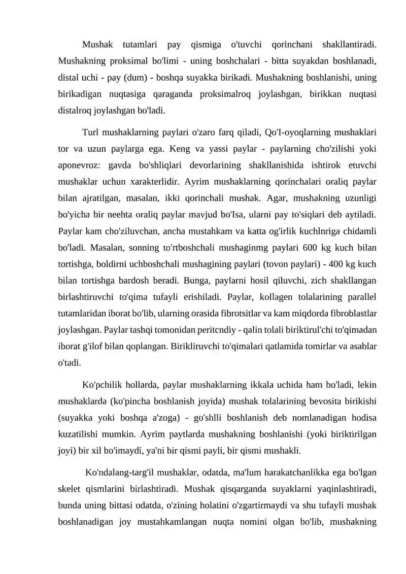 Mushaklar biodinamikasi 2