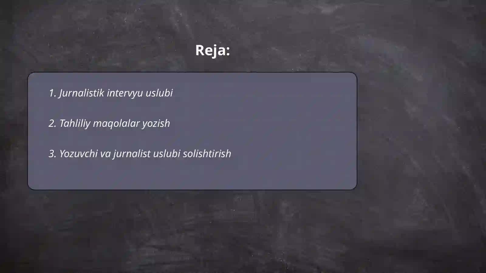Jurnalistik intervyu uslubi 2