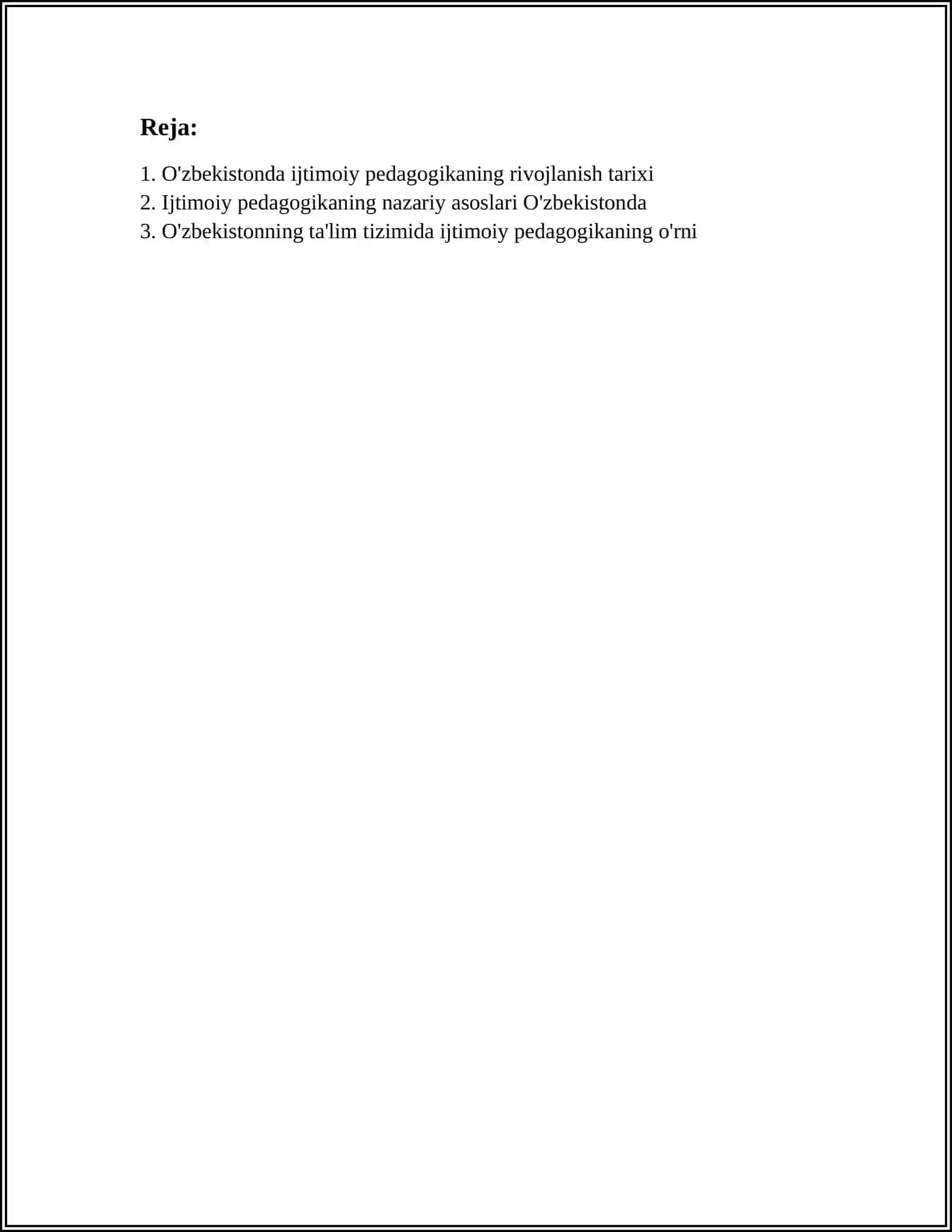 OʻZBEKISTONDA IJTIMOIY PEDAGOGIKA FANINING PAYDO BOʻLISHI 2