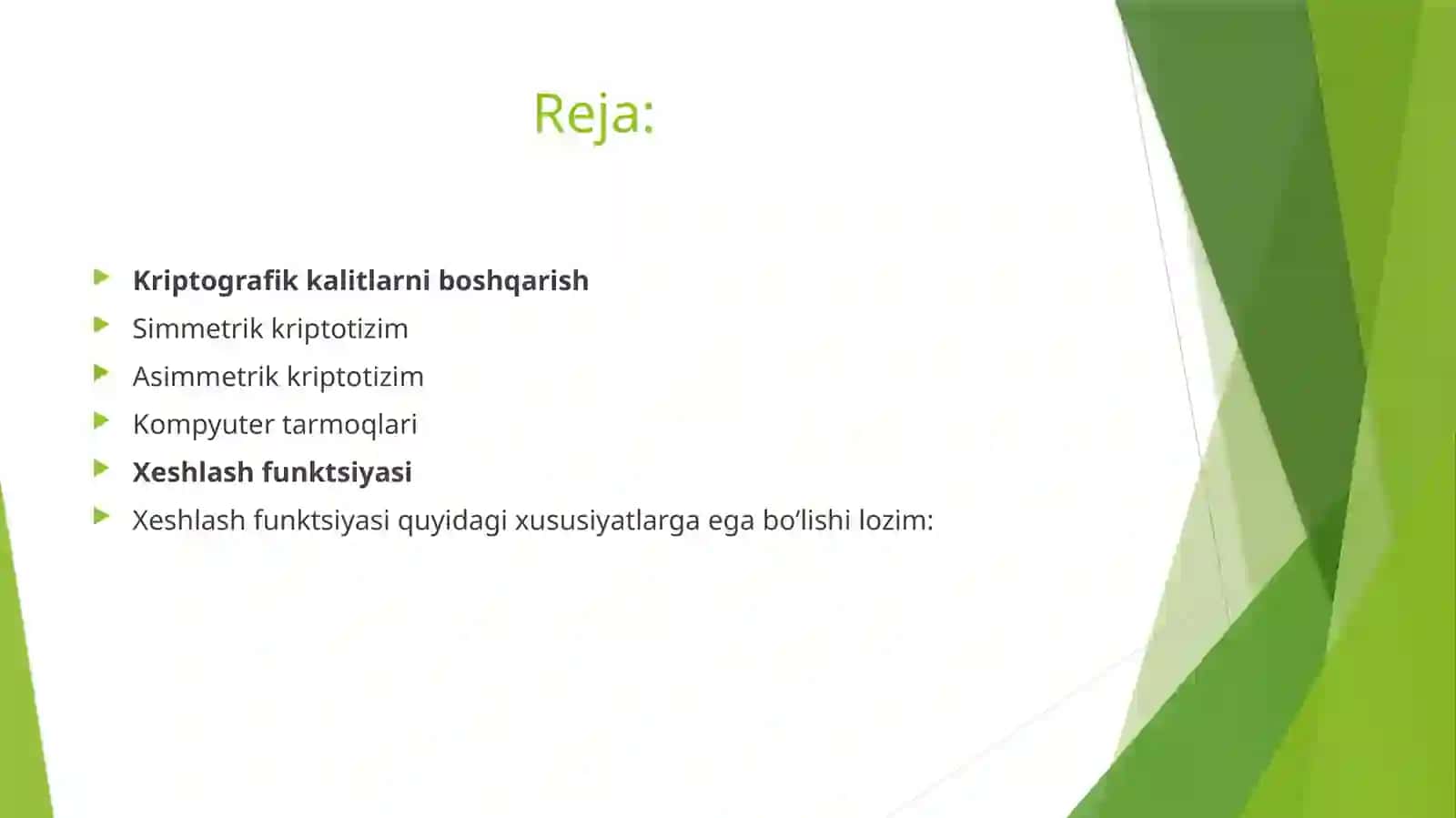 Kriptografik axborot xavfsizligi 2
