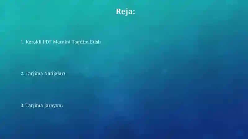 PDF Matnini Taqdim Etish 2