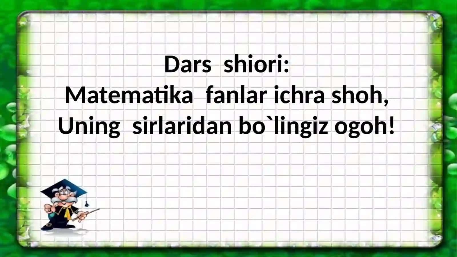 Sonlarni 10 ga bo'lish 2