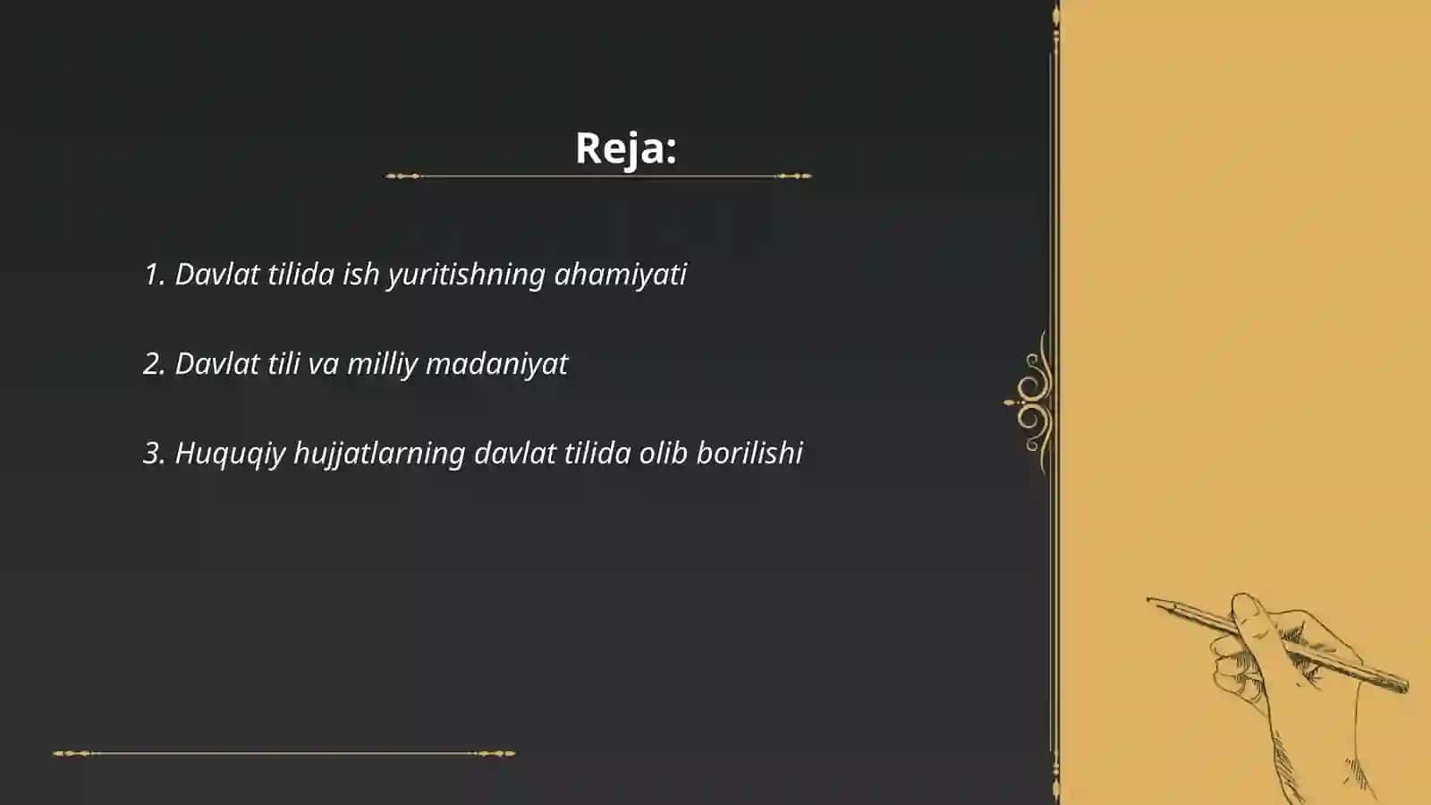 Davlat tilida ish yuritish 2