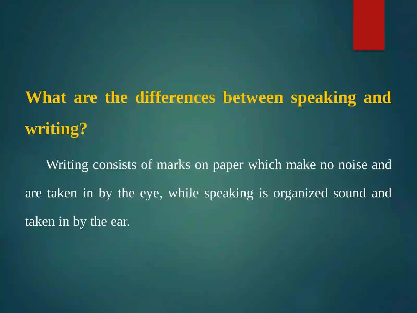 SPEAKING AND WRITING 2