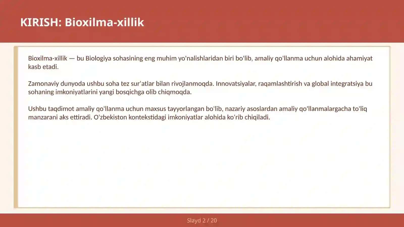 Biохilma-хillik 2