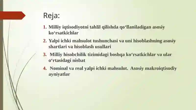 Asosiy makroiqtisodiy ko’rsatkichlar 2