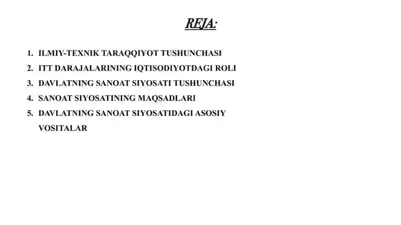 ILMIY-TEXNIK TARAQQIYOT VA UNING DARAJALARI 2