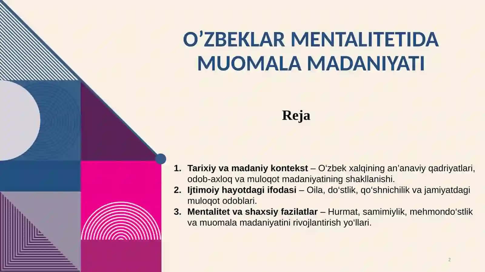 O’zbeklar mentalitetida muomala madaniyati 2