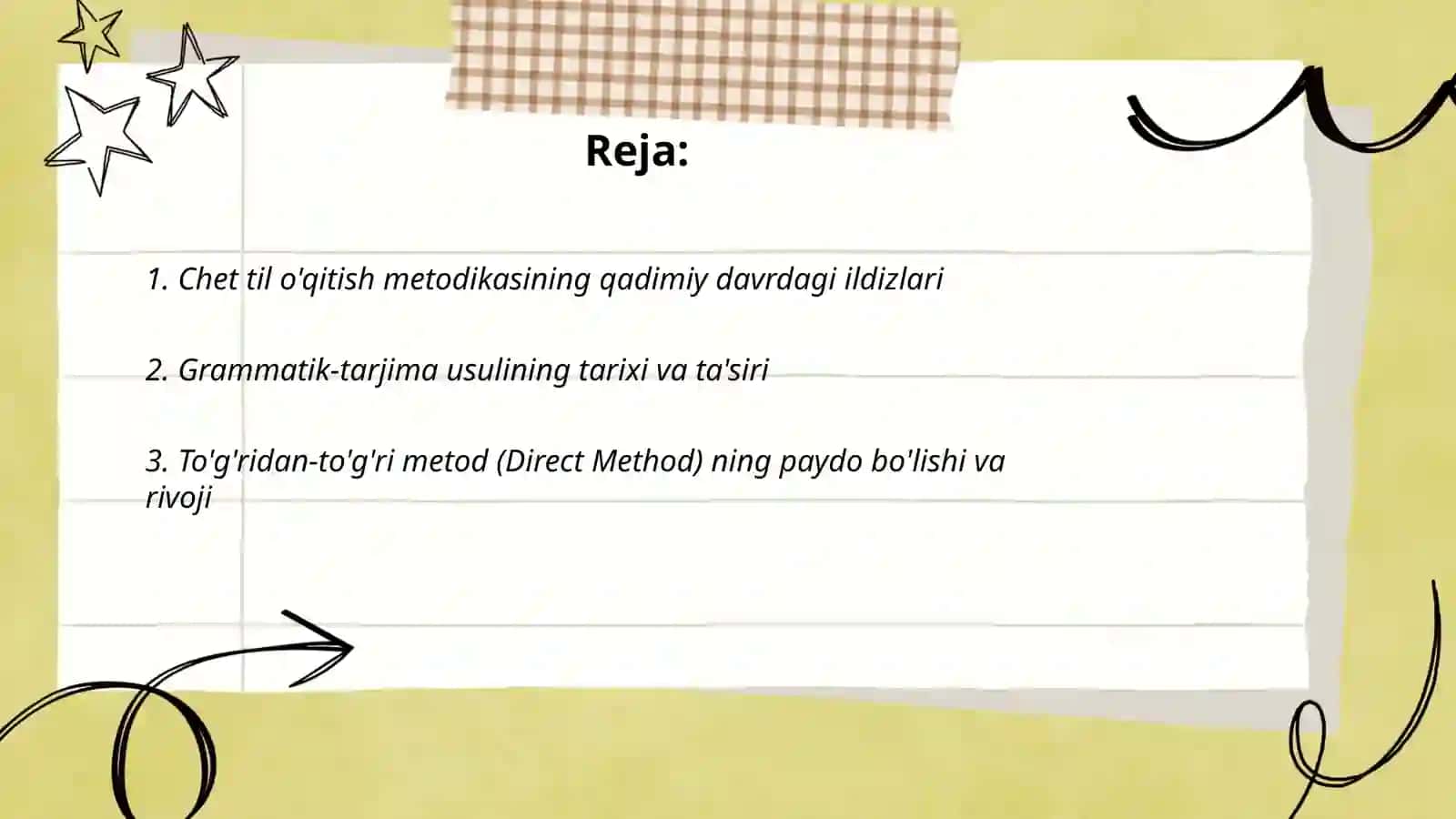 Chet tilioʻqitish metodikasining tarihi 2