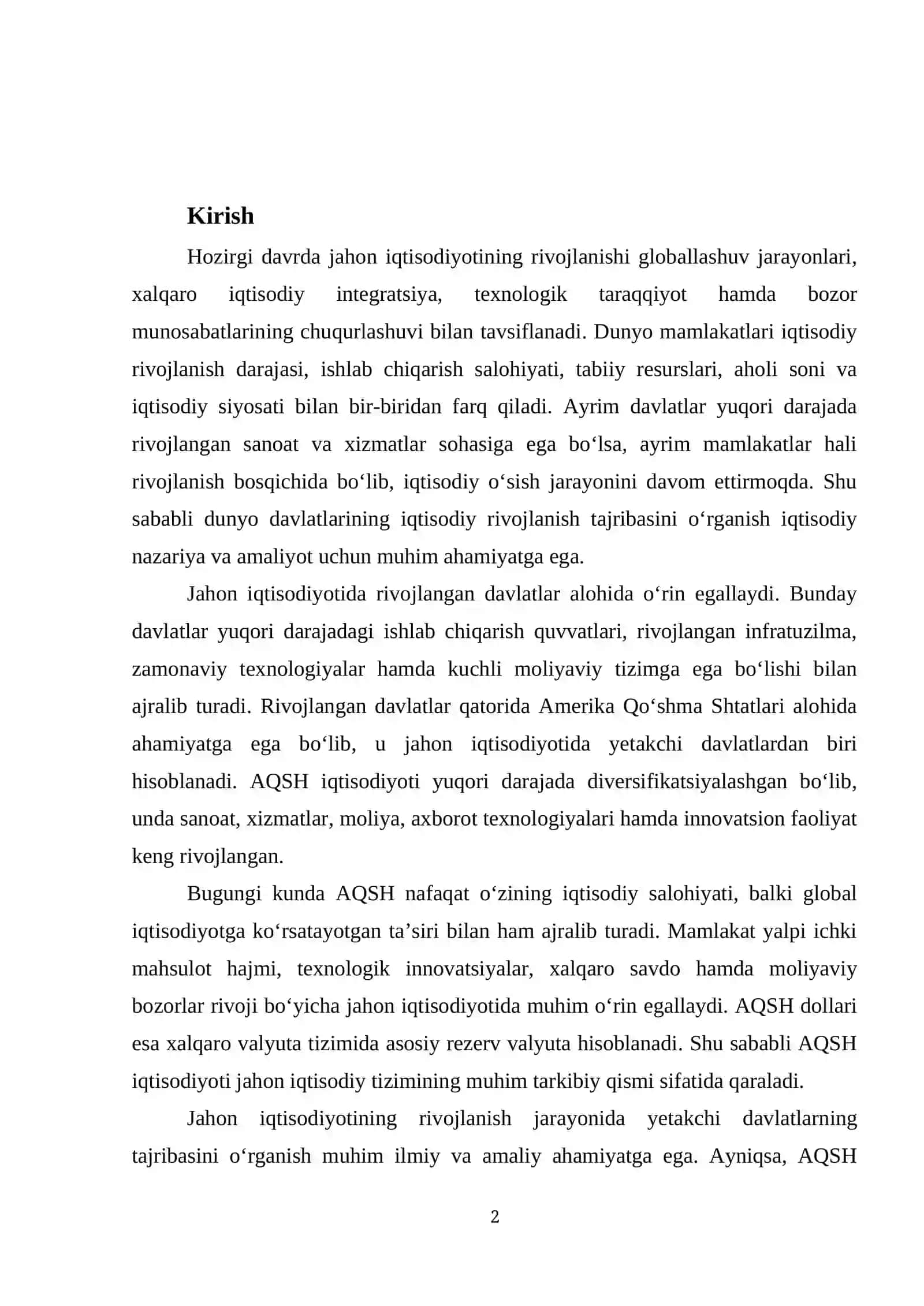DUNYO DAVLATLARI IQTISODIY RIVOJLANISHINING NAZARIY ASOSLARI 2