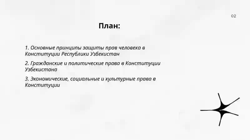 Конституция республики Узбекистан по правам человека 2