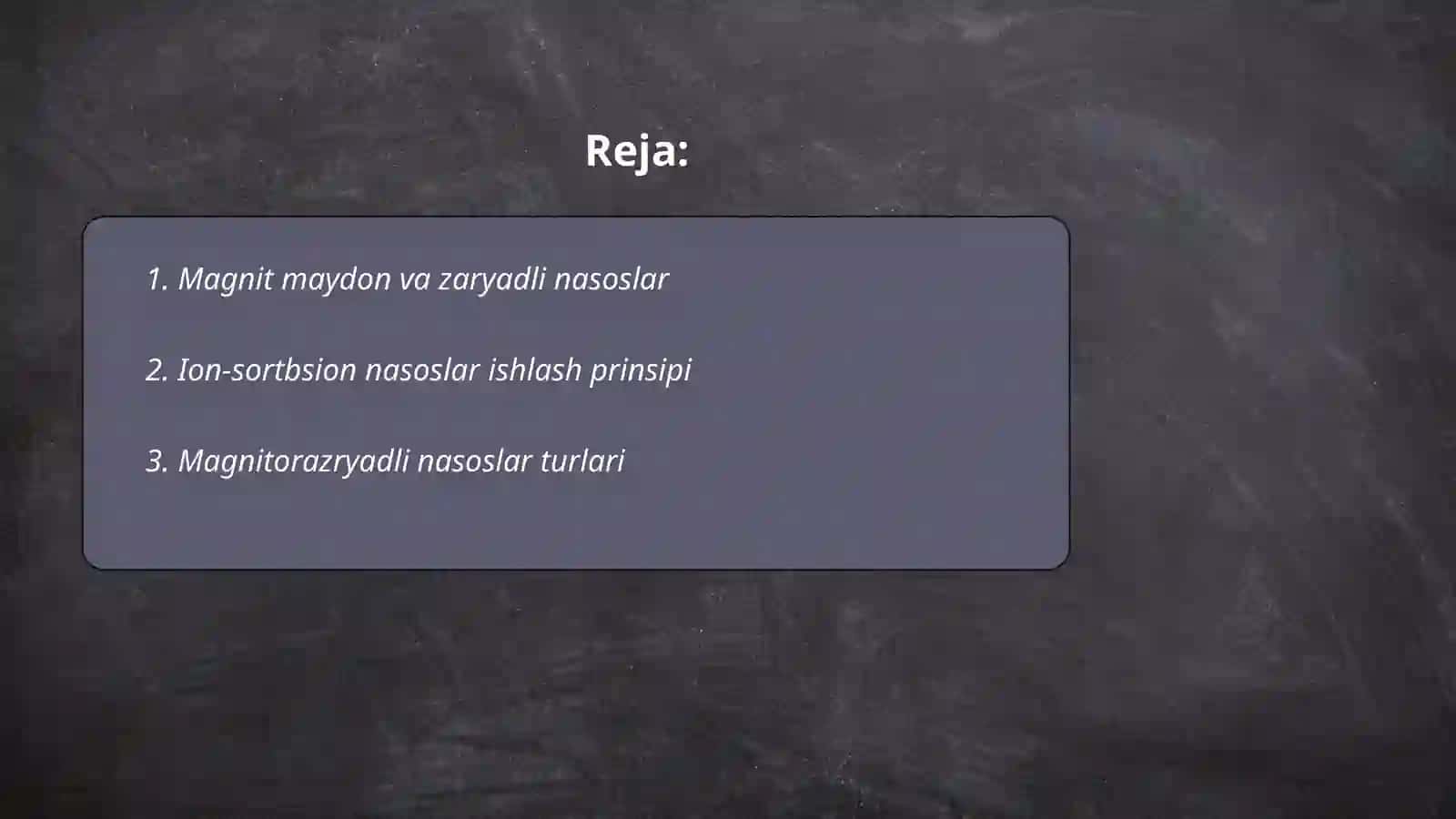 Magnitorazryadli nasoslar va ion-sortbsion nasoslar 2
