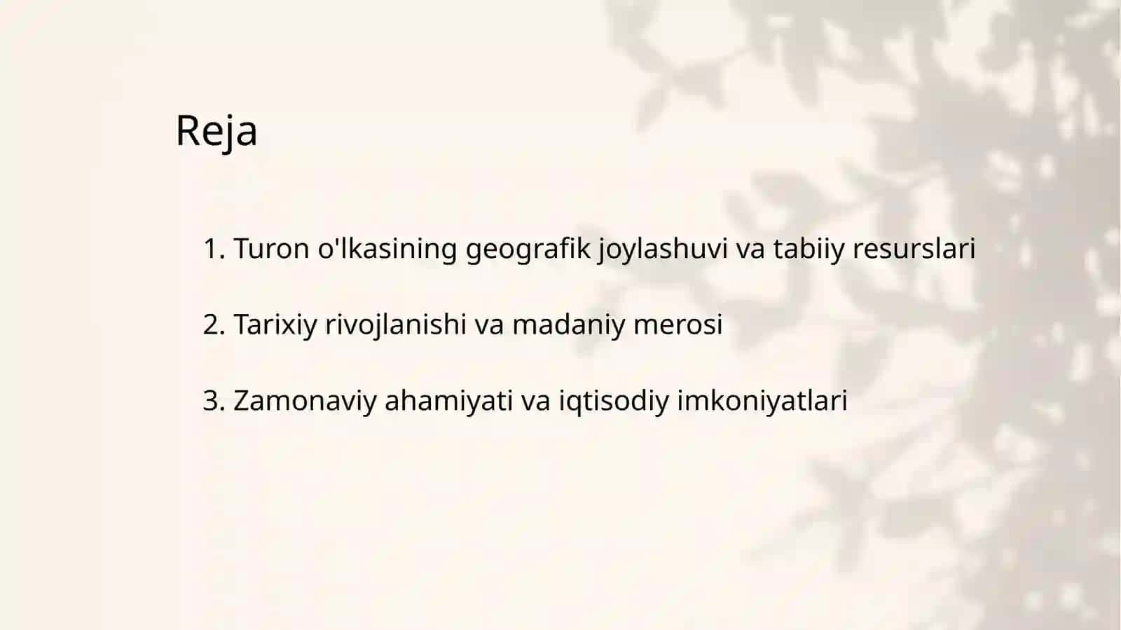 Turon O'lqasi Haqida 2