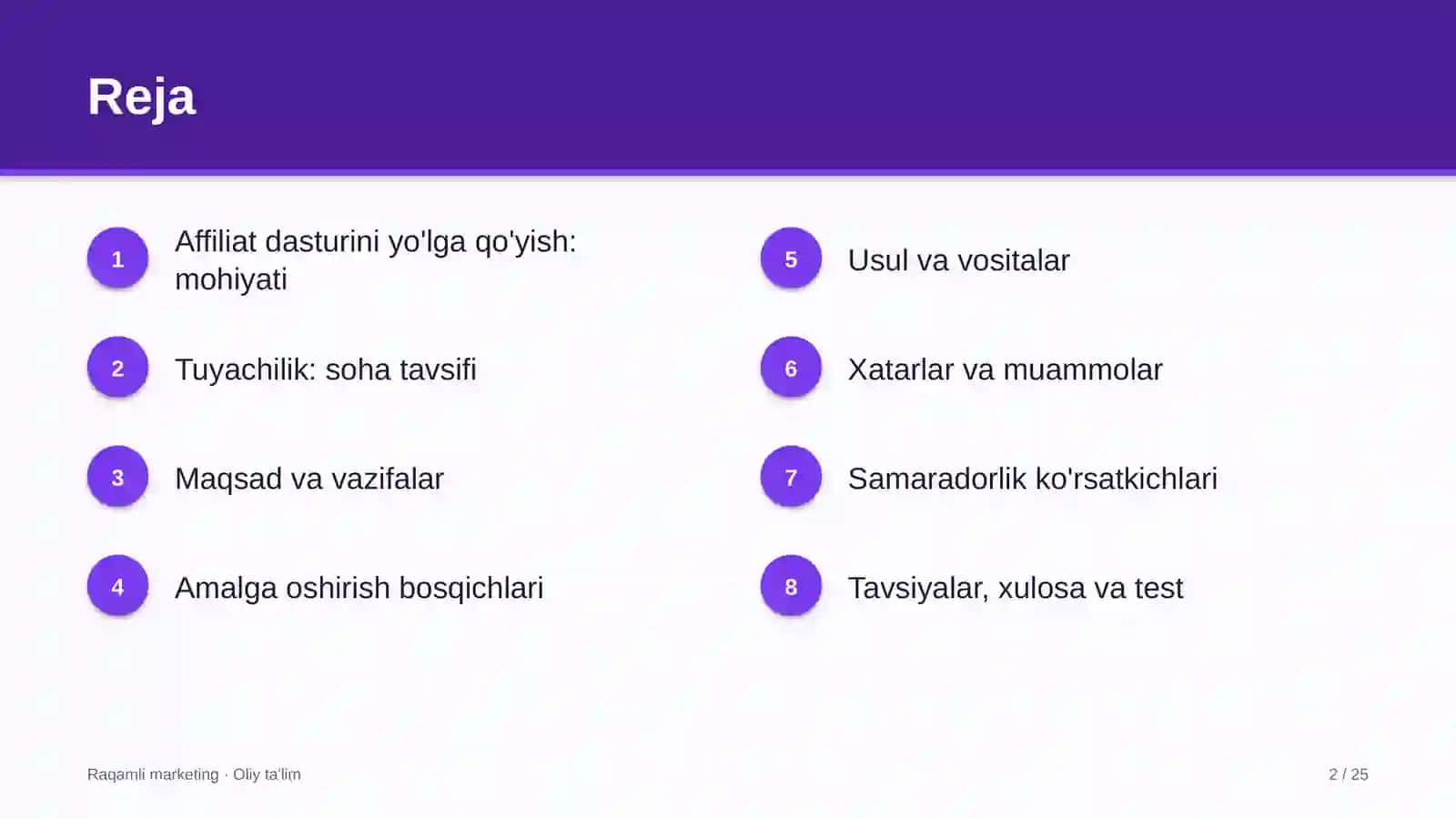 tuyachilikda affiliat dasturini yo'lga qo'yish 9776 2