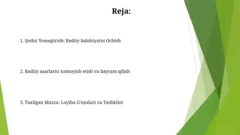 Ijodkorlikni rag'batlantirish: Tadqiqotni qo'llab-quvvatlash 2