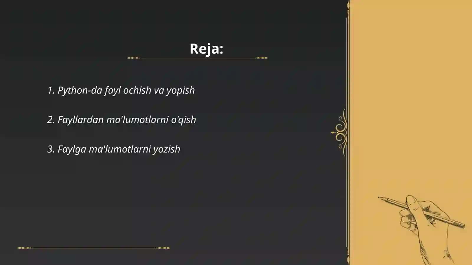 Python Fayl Ishlash 2