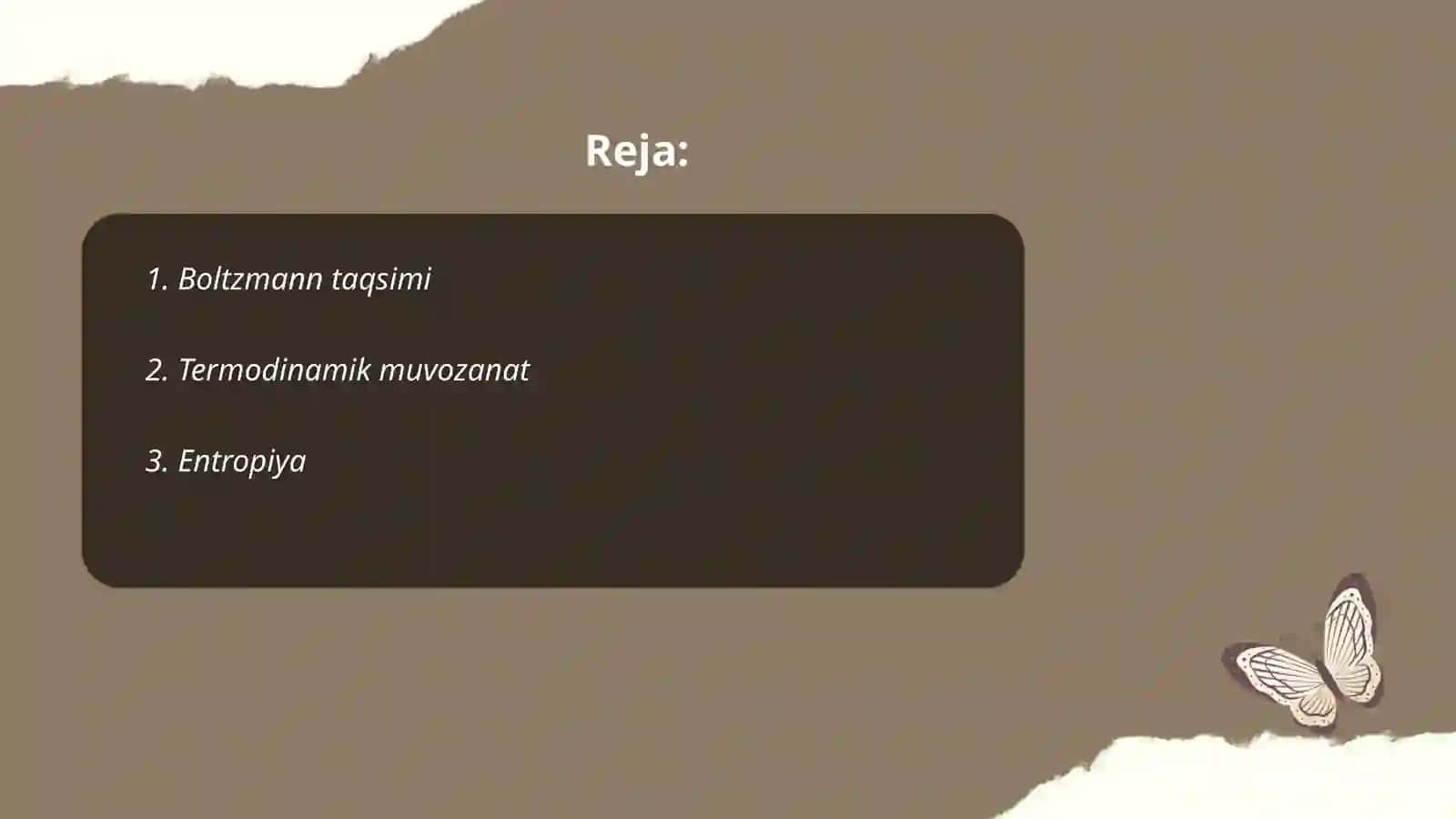 Boltzmann taqsimoti 2