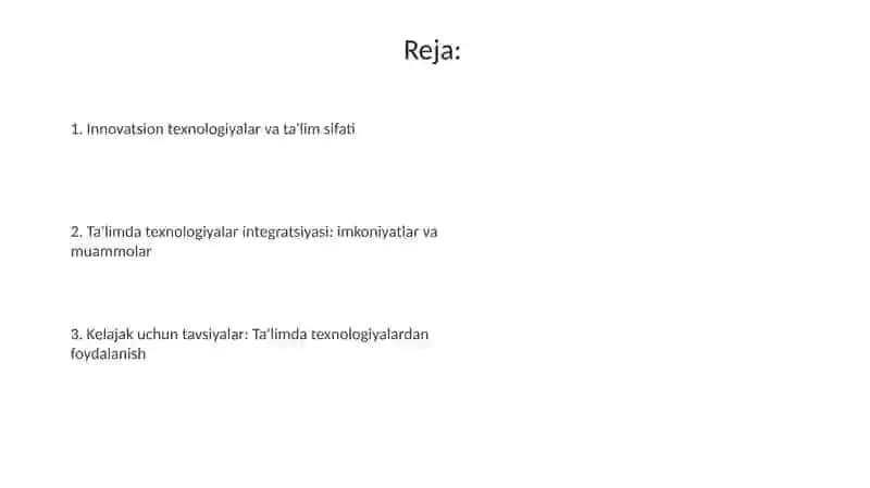 Innovatsion texnologiyalar va ta'lim sifati 2